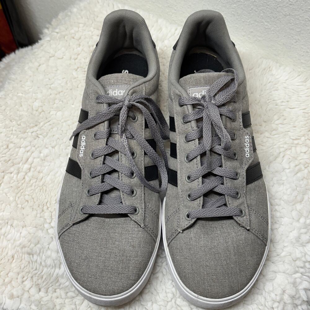 adidas Daily 3.0 Sneaker Mens 10.5 Dove Grey/Black Casual Skateboarding FW3270